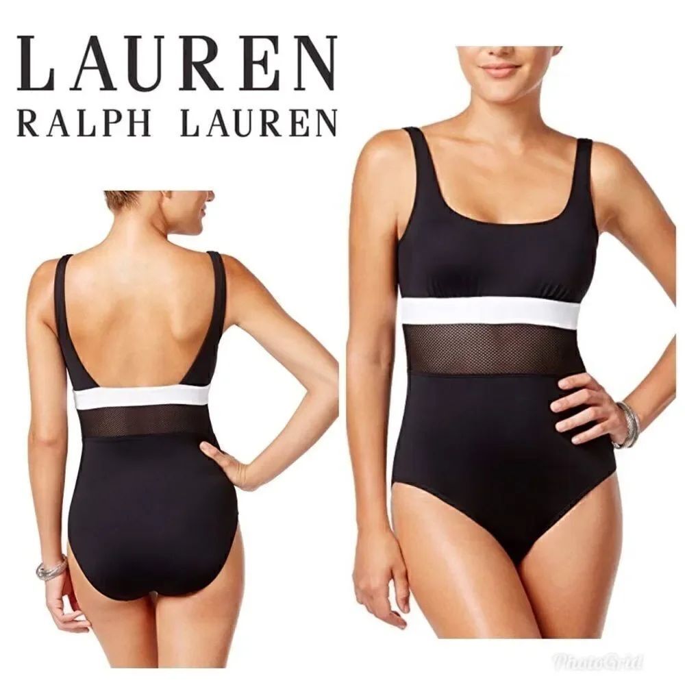 Lauren Ralph Lauren swimsuit. With mesh. NWT